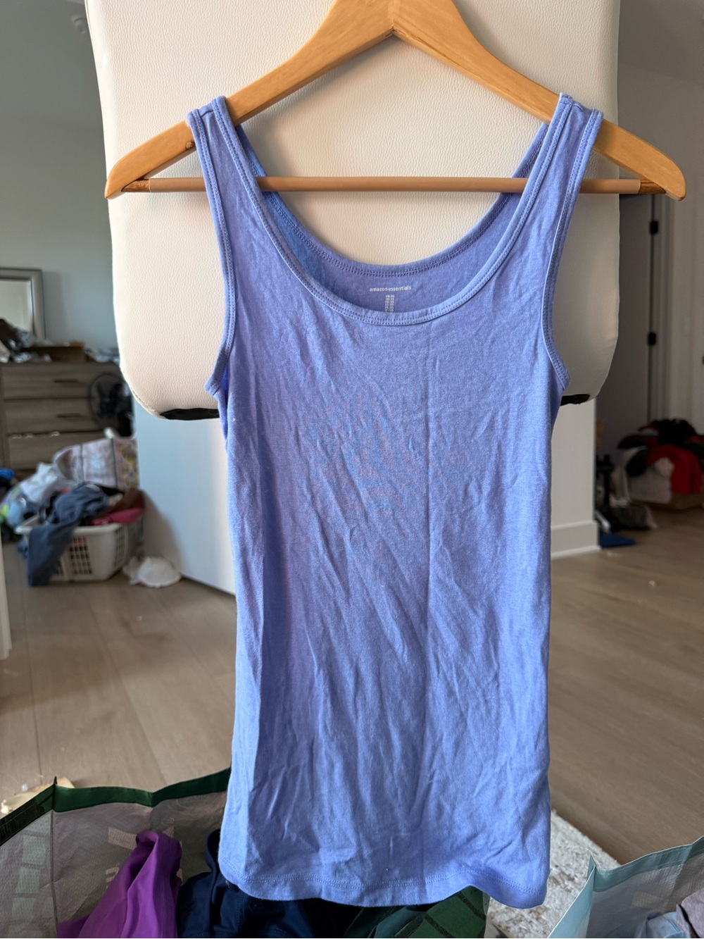 Amazon Essentials Light Blue Scoop Neck Tank Top